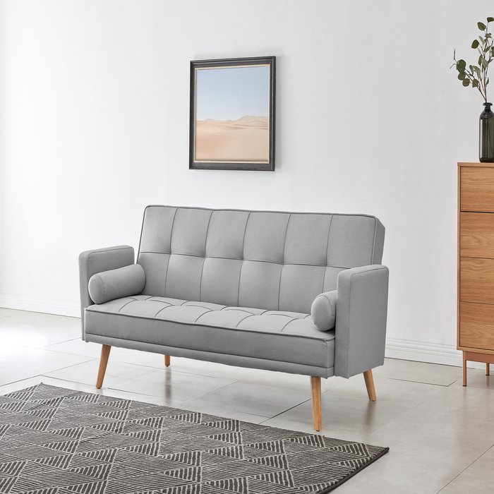 The Range | GRS Sonia 3 seater Sofa Bed Fabric - Light Grey GRS Sonia 3 seater Sofa Bed Fabric - Light Grey