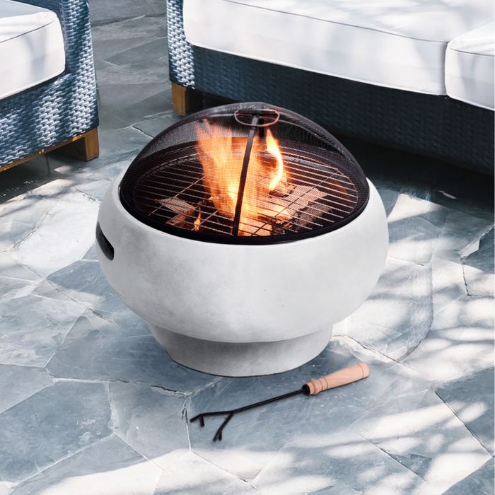 The Range | Teamson Home Teamson Home Garden 2in1 Wood Burning Fire Pit - Grey Teamson Home Teamson Home Garden 2in1 Wood Burning Fire Pit - Grey