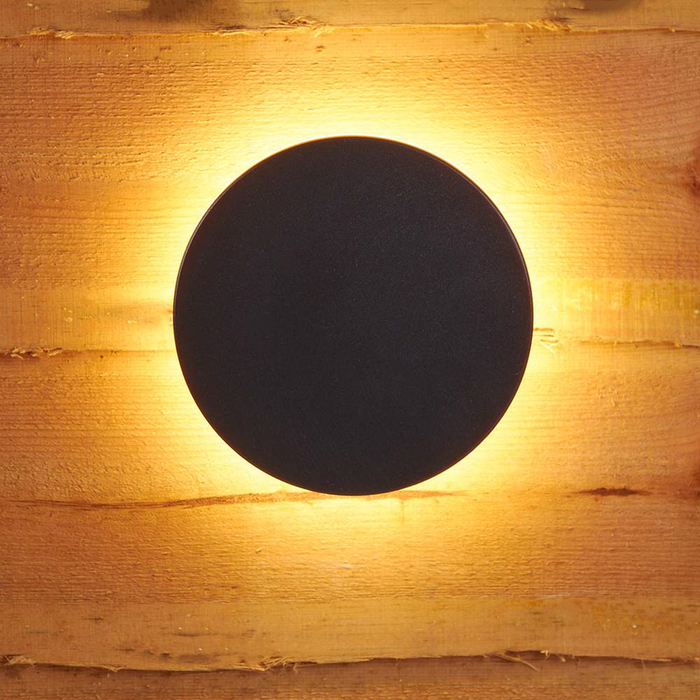 The Range | Eclipse Effect LED Wall Light - Black Eclipse Effect LED Wall Light - Black