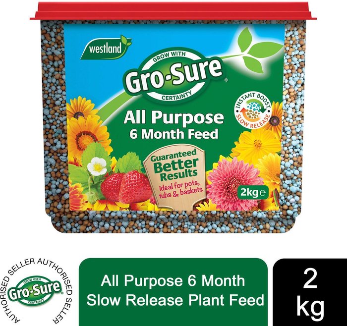 The Range | Gro-Sure Gro-sure All Purpose 6 Month Slow Release Plant Feed 2Kg Gro-Sure Gro-sure All Purpose 6 Month Slow Release Plant Feed 2Kg