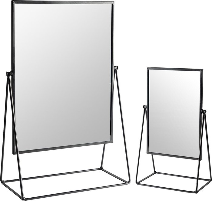 The Range | Harbour Housewares Harbour Housewares 2 Piece Square Dressing Table Mirror Set - 2 Sizes - Black - Black Harbour Housewares Harbour Housewares 2 Piece Square Dressing Table Mirror Set - 2 Sizes - Black - Black