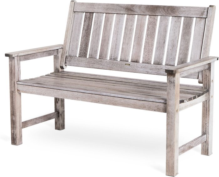 The Range | VonHaus 2 Seater Distressed Hardwood Garden Bench - Grey VonHaus 2 Seater Distressed Hardwood Garden Bench - Grey