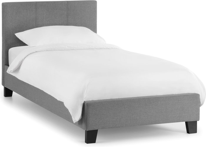 The Range | Julian Bowen Julian Bowen Rialto Light Grey Linen Bed 90cm Julian Bowen Julian Bowen Rialto Light Grey Linen Bed 90cm
