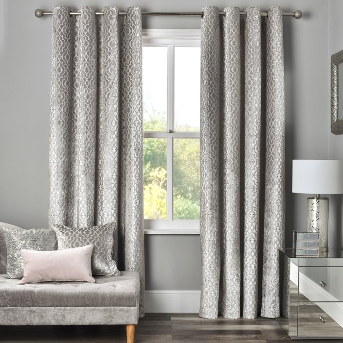 The Range | Divante Halo Velvet Lined Curtain - 229cm Divante Halo Velvet Lined Curtain - 229cm