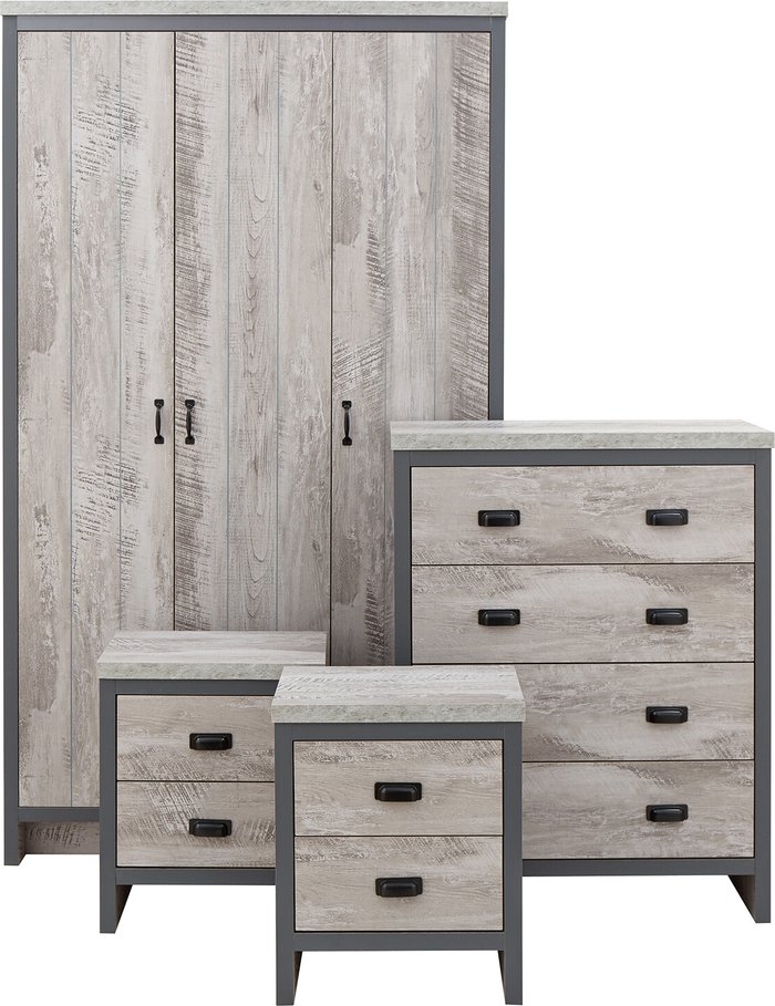 The Range | GFW Boston 4 Piece Bedroom Set Grey GFW Boston 4 Piece Bedroom Set Grey