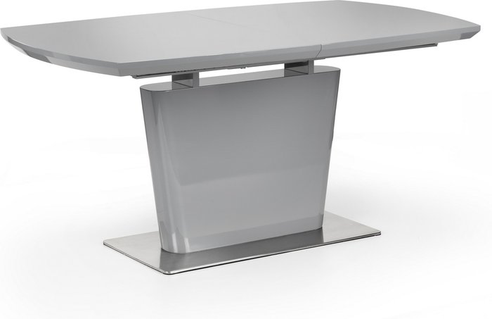 The Range | Julian Bowen Como High Gloss Extending Table - Grey - Grey Julian Bowen Como High Gloss Extending Table - Grey - Grey