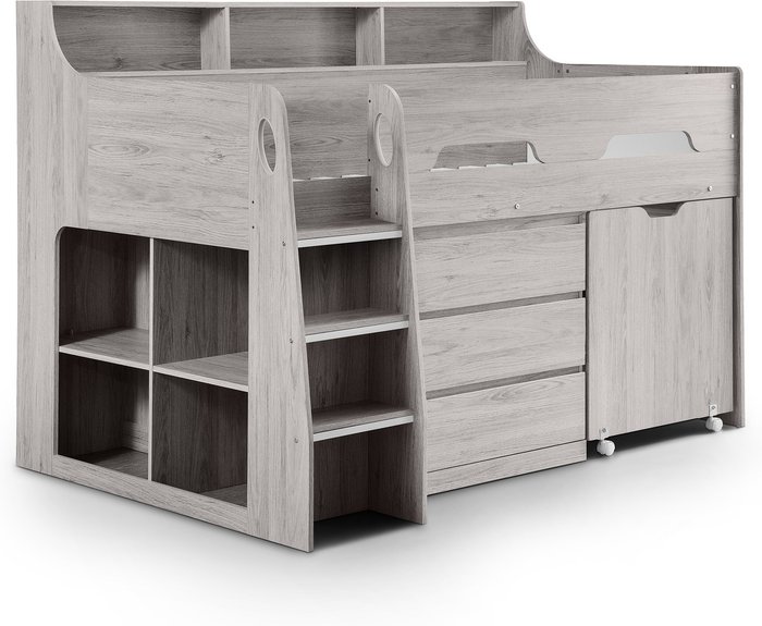 The Range | MADGE Madge - Midsleeper 3ft Single 90 x 190 Grey Oak MADGE Madge - Midsleeper 3ft Single 90 x 190 Grey Oak