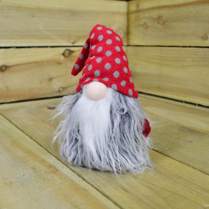 The Range | Samuel Alexander Festive Gonk Cuddly Santa Indoor Christmas Decoration - Red and Grey / Polka Dot Hat Samuel Alexander Festive Gonk Cuddly Santa Indoor Christmas Decoration - Red and Grey / Polka Dot Hat
