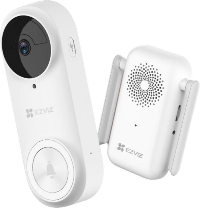 The Range | Ezviz Ezviz DB2 Smart Video Doorbell - White Ezviz Ezviz DB2 Smart Video Doorbell - White