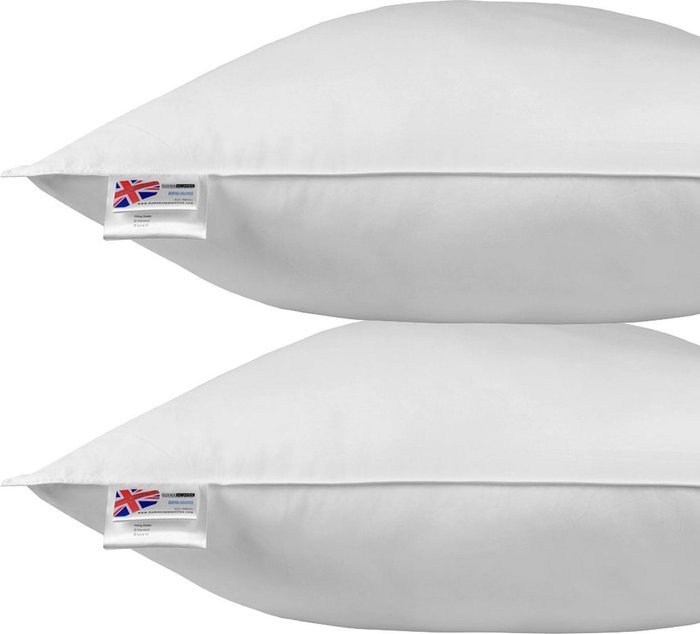 The Range | Homescapes Super Microfibre Euro Pillow Pair - White Homescapes Super Microfibre Euro Pillow Pair - White