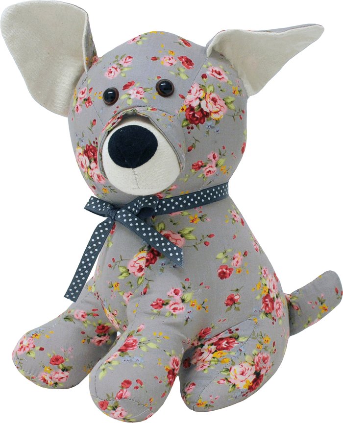 The Range | Riva Paoletti Floral Dog Doorstop Pink/Green/Brown Riva Paoletti Floral Dog Doorstop Pink/Green/Brown