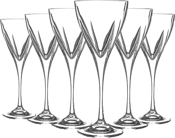 The Range | RCR Crystal 250ml Fusion Wine Glasses 6pc Set - Clear RCR Crystal 250ml Fusion Wine Glasses 6pc Set - Clear