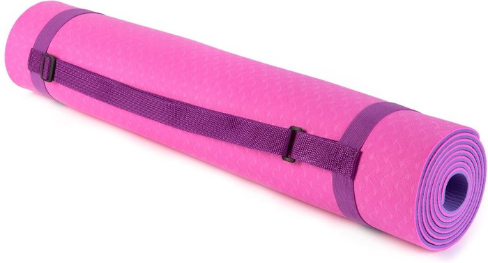 The Range | Just Be Just Be Tpe 5Mm Yoga Mat - Pink & Purple Just Be Just Be Tpe 5Mm Yoga Mat - Pink & Purple