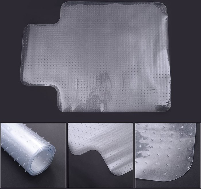 The Range | HOMCOM Office Carpet Protector Chair Mat - White HOMCOM Office Carpet Protector Chair Mat - White