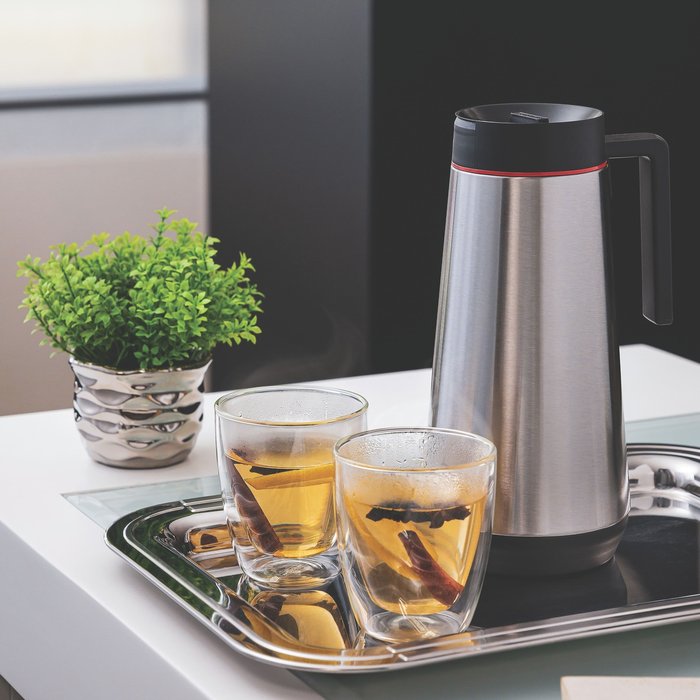 The Range | Tramontina Tramontina Stainless Steel Silver Thermal Flask - Silver / 1l Tramontina Tramontina Stainless Steel Silver Thermal Flask - Silver / 1l