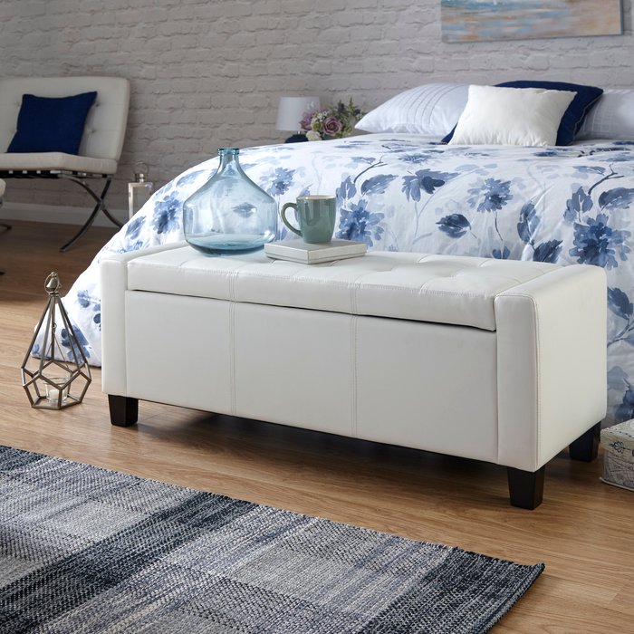 The Range | GFW Verona Ottoman Bench - White GFW Verona Ottoman Bench - White