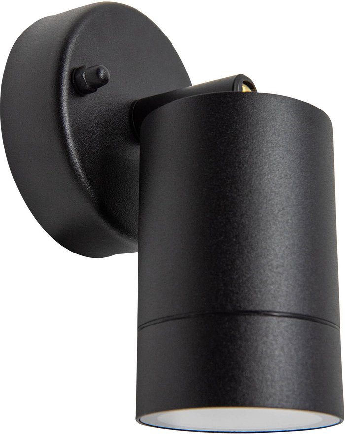 The Range | TIMELED Adjustable Spotlight, 15cm Garden Wall Light - Black TIMELED Adjustable Spotlight, 15cm Garden Wall Light - Black