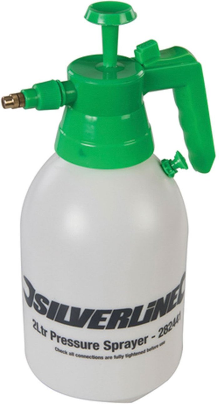The Range | Silverline Silverline 2 Ltr Pressure Sprayer & Pump For Lawns - Green Silverline Silverline 2 Ltr Pressure Sprayer & Pump For Lawns - Green