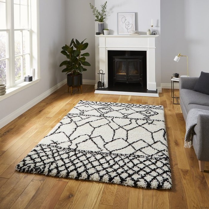 The Range | Scandi Berber - Black/White / 120x170 Scandi Berber - Black/White / 120x170