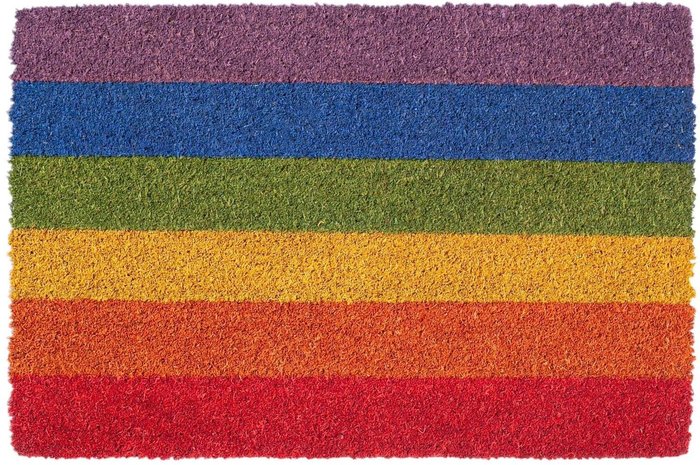 The Range | Nicola Spring Rainbow Coir Door Mat - Multi Nicola Spring Rainbow Coir Door Mat - Multi