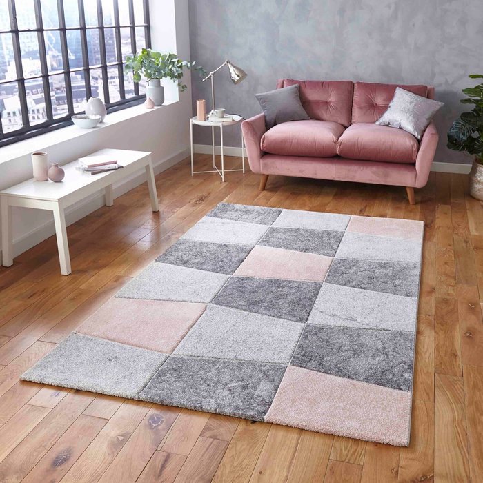 The Range | Brooklyn 22192 GreyRose Rug - Grey/Rose / 220cm Brooklyn 22192 GreyRose Rug - Grey/Rose / 220cm