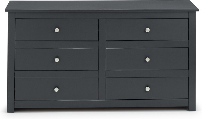 The Range | Dunelm Radley 6 Drawer Chest Grey Dunelm Radley 6 Drawer Chest Grey