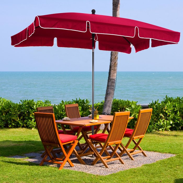 The Range | Outsunny Sun Umbrella Parasol - Red Outsunny Sun Umbrella Parasol - Red