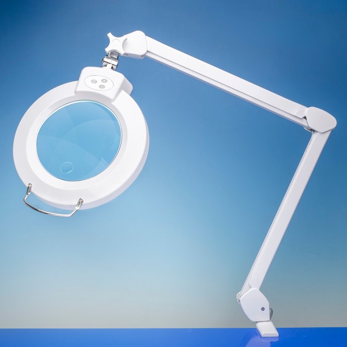 The Range | Lightcraft Lightcraft Pro XL Magnifier LED Lamp with Dimmer - White Lightcraft Lightcraft Pro XL Magnifier LED Lamp with Dimmer - White