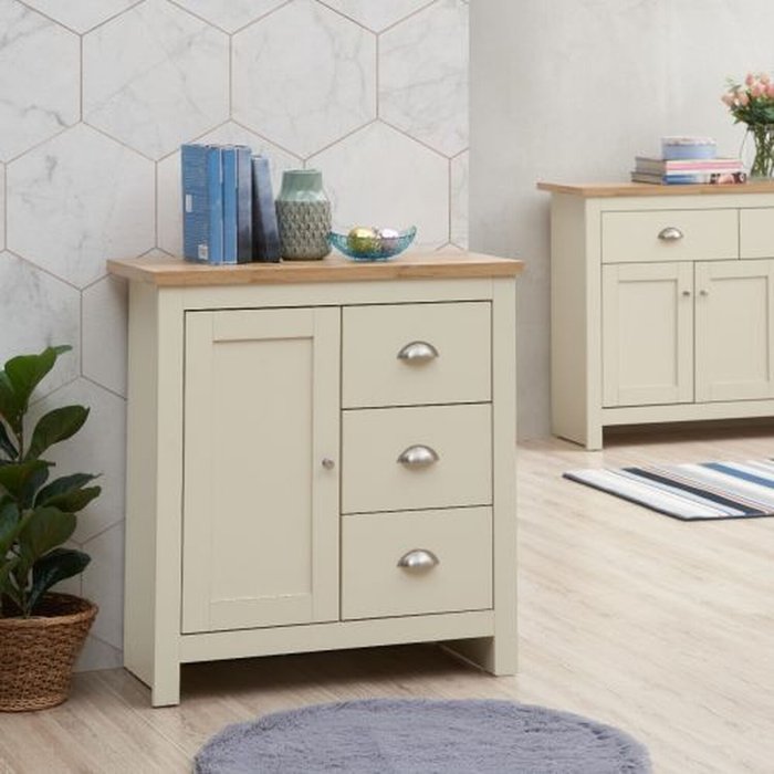 The Range | Timber Art Design UK Lisbon 1 Door 3 Drawer Sideboard - Cream Timber Art Design UK Lisbon 1 Door 3 Drawer Sideboard - Cream