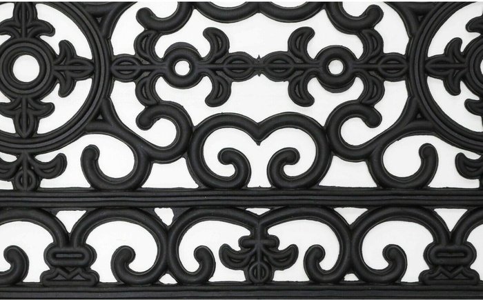 The Range | MUD STOPPER 4x Pack - Radcliffe Iron-Effect Doormat Rubber Rectangle - Black MUD STOPPER 4x Pack - Radcliffe Iron-Effect Doormat Rubber Rectangle - Black