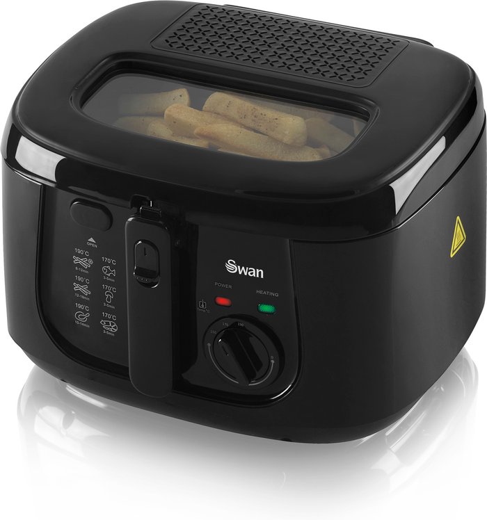 The Range | Swan 2.5L Square Black Fryer - Swan Swan 2.5L Square Black Fryer - Swan