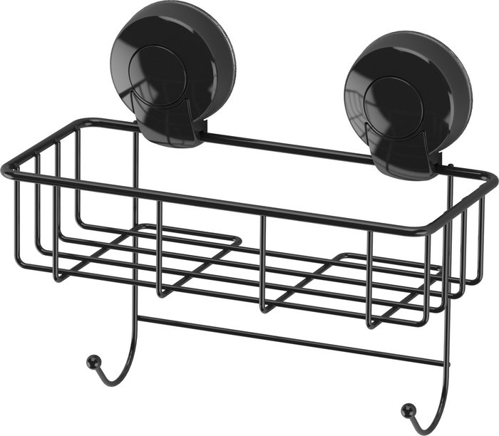 The Range | Showerdrape Showerdrape Suctionloc Black Sponge Basket Showerdrape Showerdrape Suctionloc Black Sponge Basket