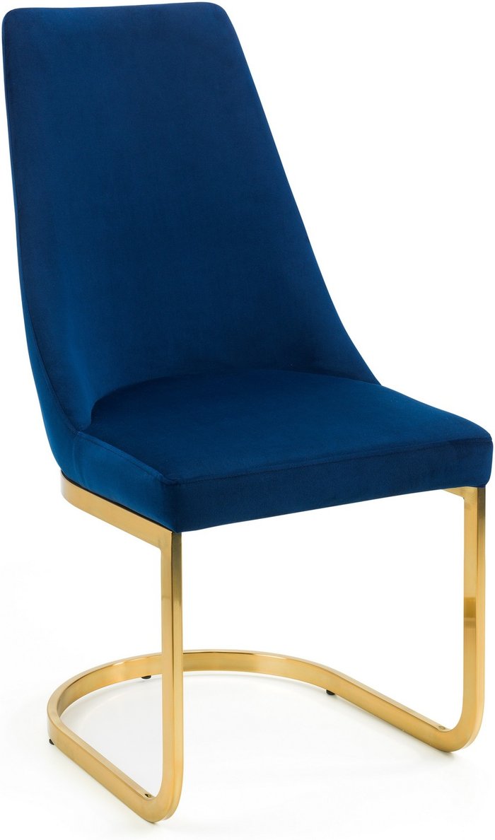 The Range | Julian Bowen Set Of 2 Vittoria Cantilever Dining Chairs - Blue - Blue Julian Bowen Set Of 2 Vittoria Cantilever Dining Chairs - Blue - Blue