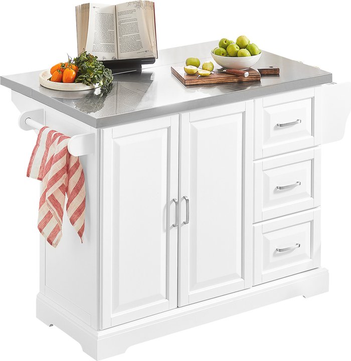 The Range | SoBuy SoBuy Kitchen Trolley - White / 71cm SoBuy SoBuy Kitchen Trolley - White / 71cm