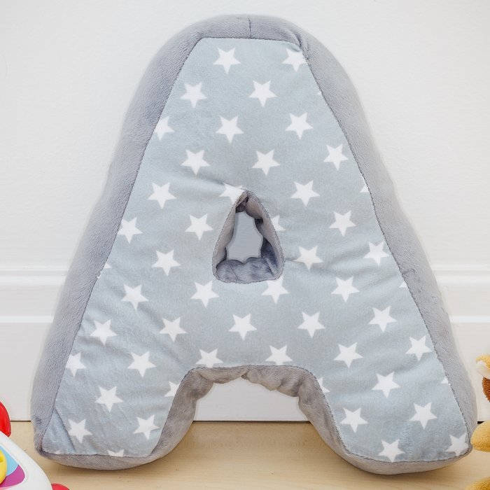 The Range | Echo Three Letter Cushion A - Grey Echo Three Letter Cushion A - Grey