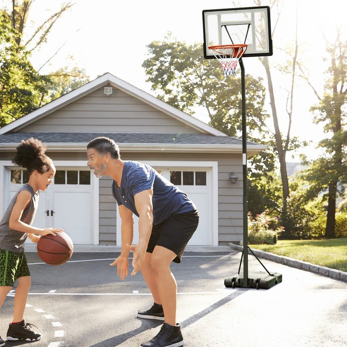 The Range | Outsunny Freestanding Adjustable Basketball Hoop - Black Outsunny Freestanding Adjustable Basketball Hoop - Black