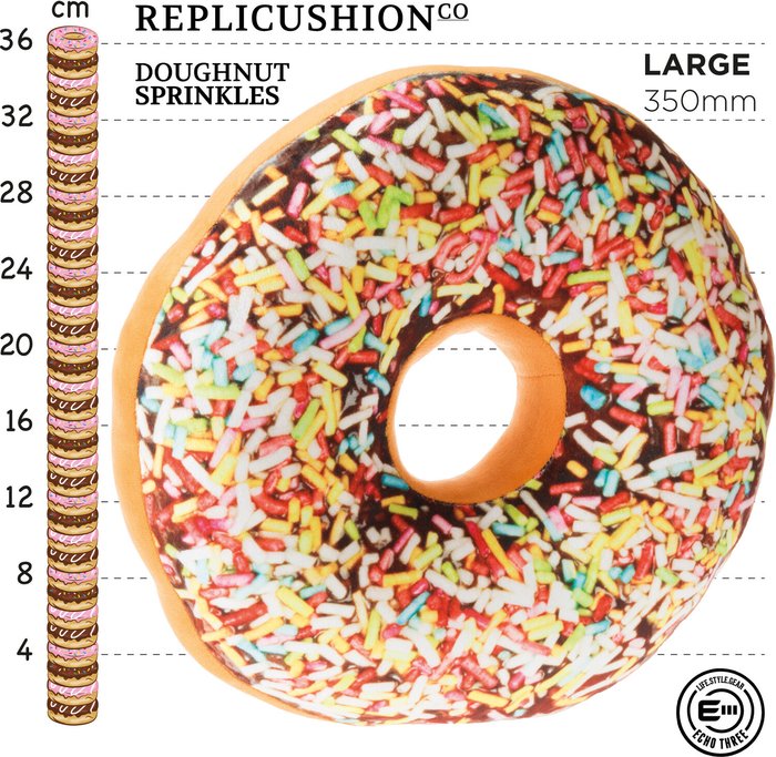 The Range | Echo Three Doughnut Cushion Sprinkles - Orange Echo Three Doughnut Cushion Sprinkles - Orange