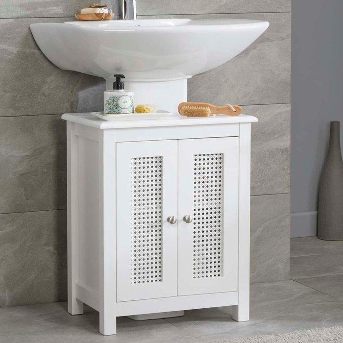 The Range | Dunelm Palermo Cane White Undersink Unit White Dunelm Palermo Cane White Undersink Unit White