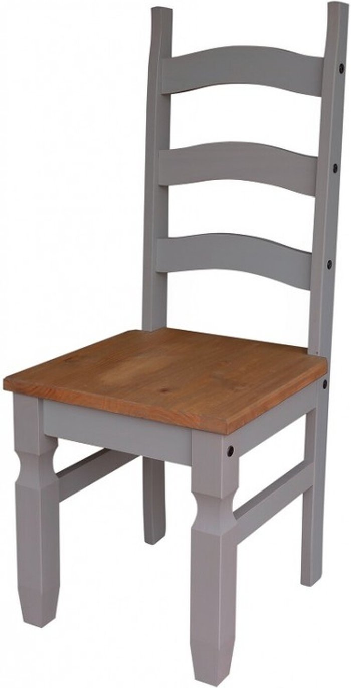 The Range | Mercers Furniture Corona Grey Wax Pair of Dining Chairs - Distressed Grey Wax Mercers Furniture Corona Grey Wax Pair of Dining Chairs - Distressed Grey Wax