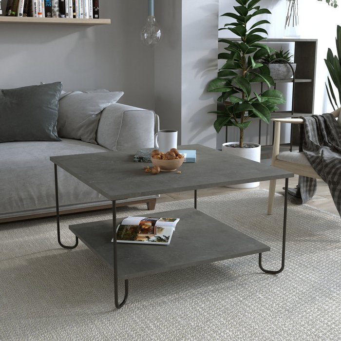 The Range | Decortie Marbo Modern Coffee Table Multipurpose - Retro Grey Decortie Marbo Modern Coffee Table Multipurpose - Retro Grey