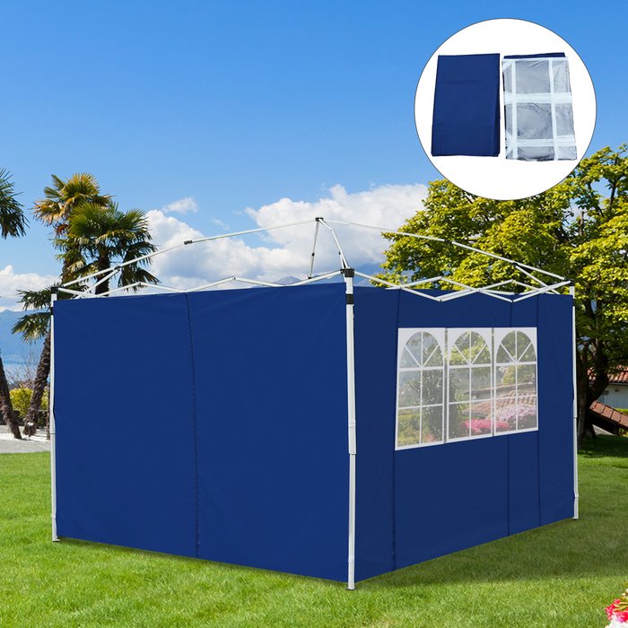 The Range | Outsunny Outsunny 3m Replacement Gazebo Side Panels - Blue Outsunny Outsunny 3m Replacement Gazebo Side Panels - Blue
