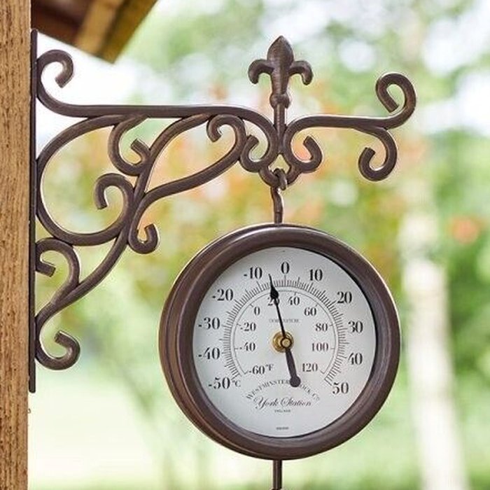 The Range | Inside Out Inside Out York Station Wall Clock and Thermometer Inside Out Inside Out York Station Wall Clock and Thermometer