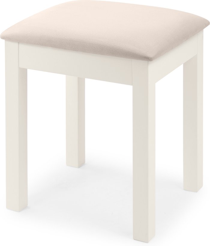 The Range | Julian Bowen Maine Dressing Stool - White Julian Bowen Maine Dressing Stool - White