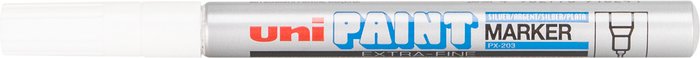 The Range | Uni-ball Uniball Paint Marker Pen PX-203 - Silver Uni-ball Uniball Paint Marker Pen PX-203 - Silver