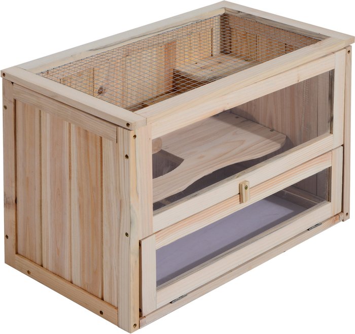 The Range | PawHut PawHut Small Wooden Hamster 2-Level Cage PawHut PawHut Small Wooden Hamster 2-Level Cage