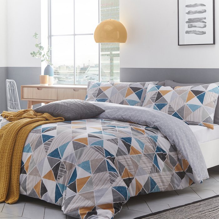 The Range | furn Furn. Harlequin Single Duvet Cover Set Cotton Polyester Multi furn Furn. Harlequin Single Duvet Cover Set Cotton Polyester Multi