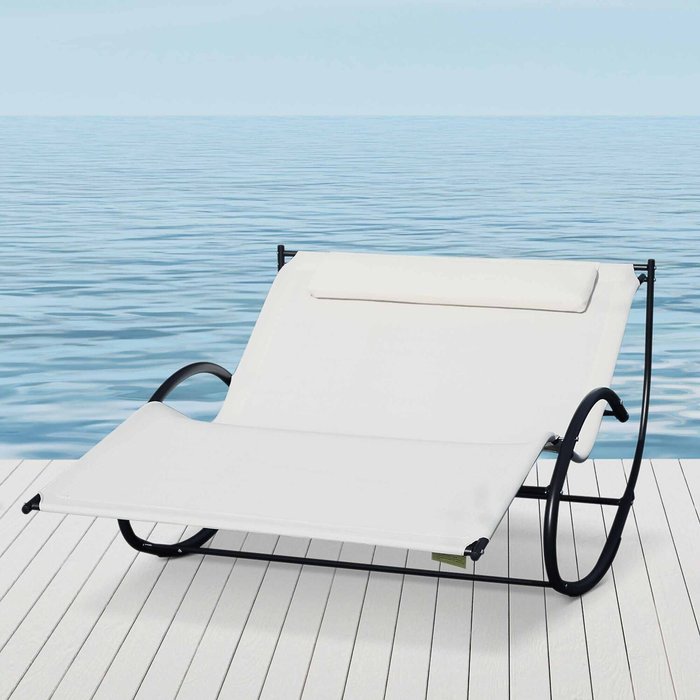 The Range | Outsunny Outsunny Hammock Chair Sun Bed Rock Seat With Metal Texteline - Cream Outsunny Outsunny Hammock Chair Sun Bed Rock Seat With Metal Texteline - Cream
