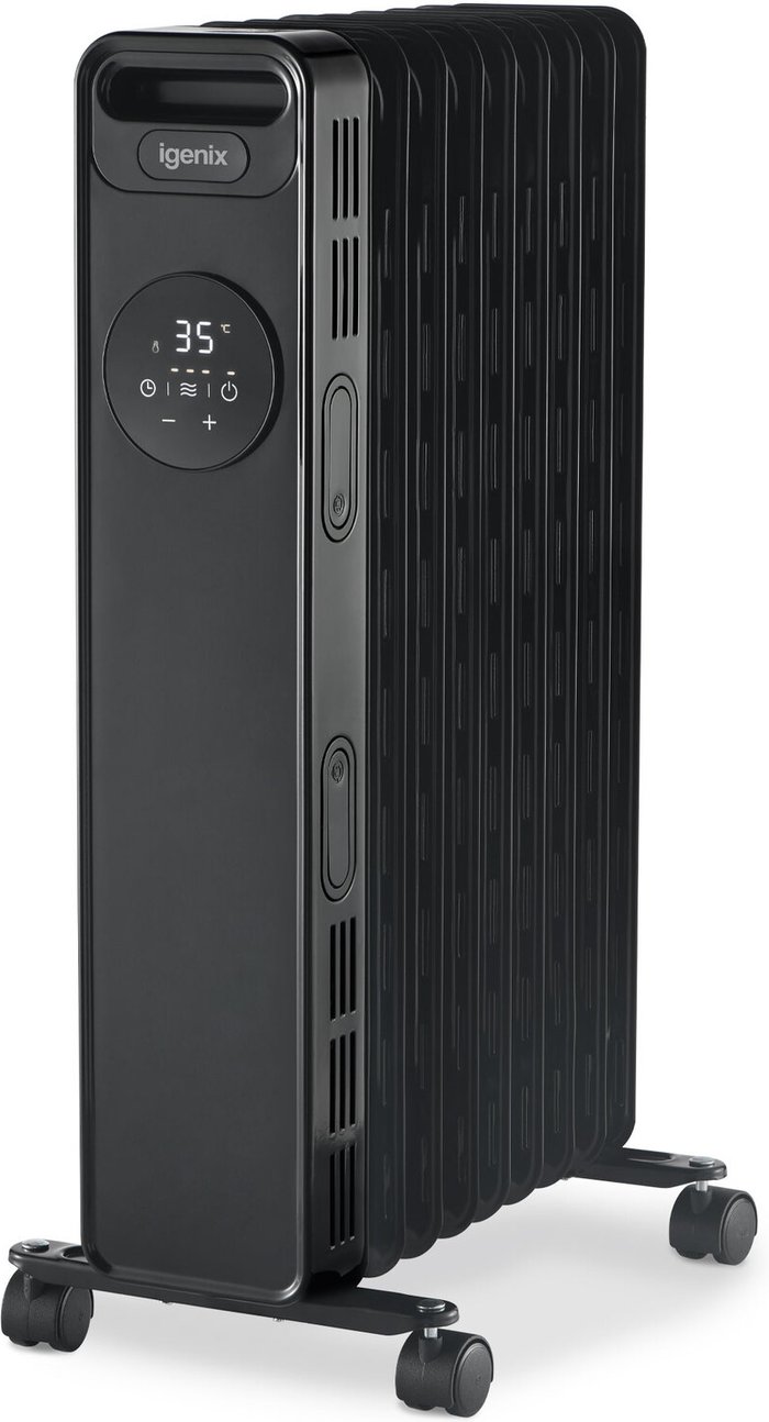 The Range | Igenix IGENIX IG2621BL Portable Oil-Filled Radiator - Black Igenix IGENIX IG2621BL Portable Oil-Filled Radiator - Black