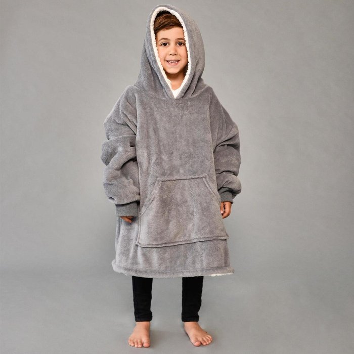 The Range | Sienna Kids Sienna Oversized Blanket Hoodie - Grey Sienna Kids Sienna Oversized Blanket Hoodie - Grey