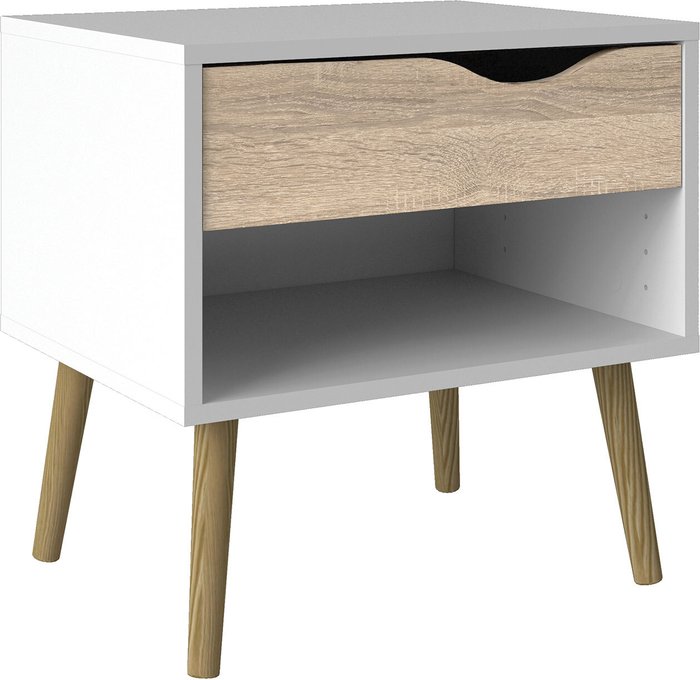 The Range | Furniture To Go Oslo 1-Drawer Bedside Table - Oak Furniture To Go Oslo 1-Drawer Bedside Table - Oak